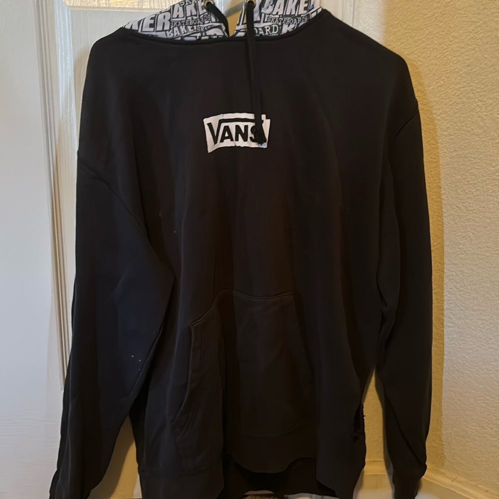 Black Vans skater hoodie